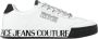 Versace Jeans Couture Witte Leren Sneakers met Logodetails White Heren - Thumbnail 1