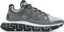 Versace Zilveren Stoffen Sneakers voor Heren Gray Heren - Thumbnail 1