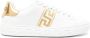 Versace Ivory White Gold Sneakers Greca Geborduurd White Dames - Thumbnail 1