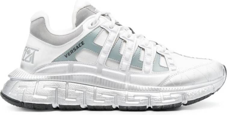 Versace Witte Trigreca Low-Top Sneakers White Heren