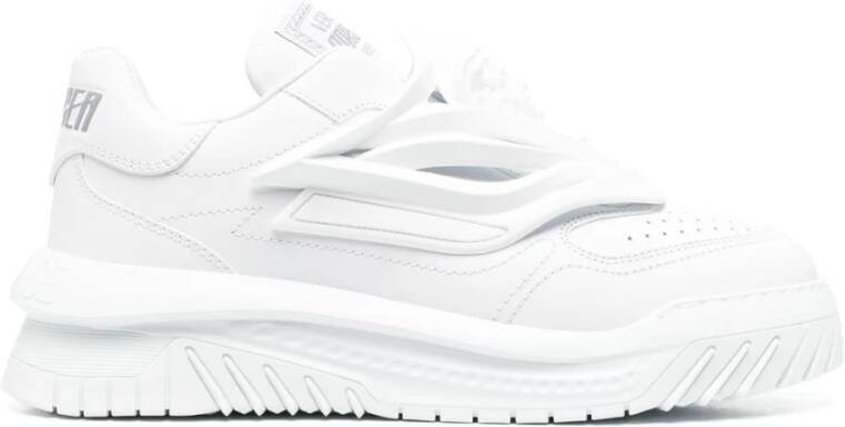 Versace Odissea Sneakers Leer Medusa Hoofd Track Zool White Heren