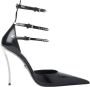 Versace Spiked Pin Point Hoge Hakken Black Dames - Thumbnail 1