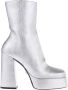 Versace Square Toeline Platform Laarzen Gray Dames - Thumbnail 1