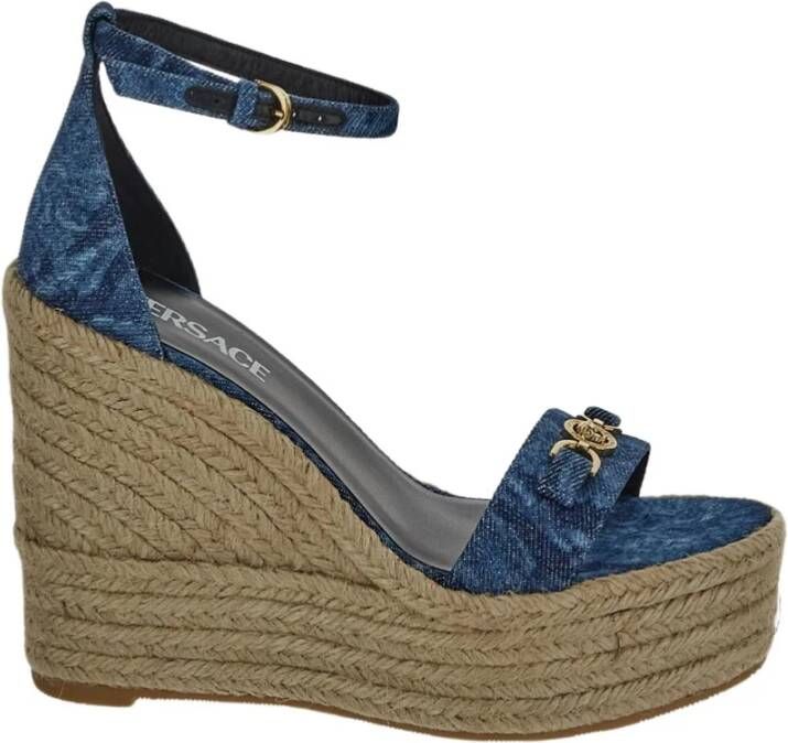 Versace Stijlvolle Dames Sandalen Blue Dames