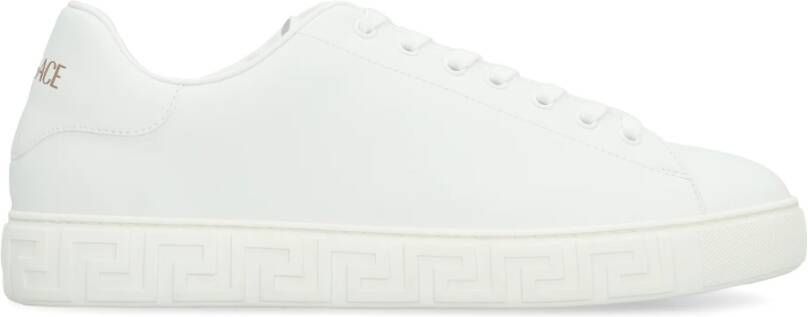 Versace Stijlvolle Greca Sneakers voor Mannen White Heren