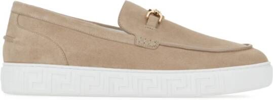 Versace Stijlvolle Loafers voor Heren Beige Heren