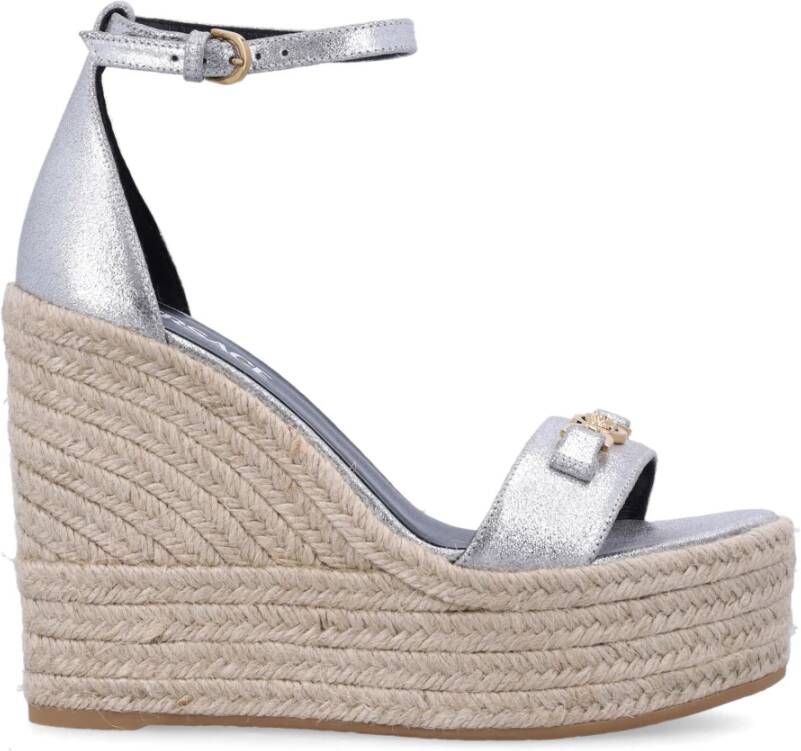 Versace Wig Espadrilles voor Vrouwen Gray Dames