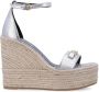 Versace Wig Espadrilles voor Vrouwen Gray Dames - Thumbnail 1