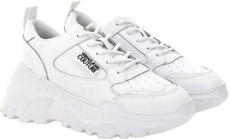 Versace Jeans Couture Witte Sneakers voor Stijlvolle Look White Dames