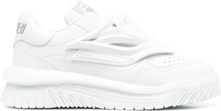 Versace Witte Sneaker van Kalfsleer White Heren