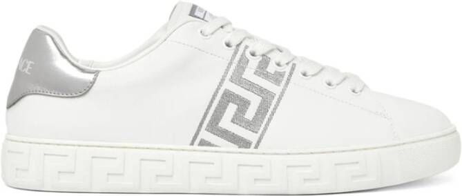 Versace Witte Sneakers met Greca Details White Heren