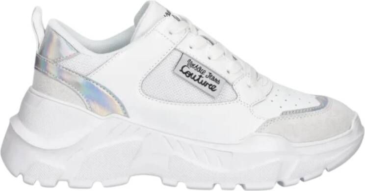 Versace Witte Sneakers met Logo Detail White Dames