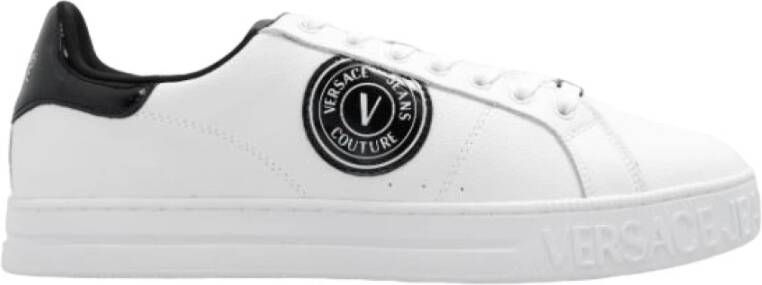 Versace Witte Sneakers met Zijlogo White Heren