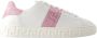 Versace Witte Roze Leren Sneakers La Greca White Dames - Thumbnail 1