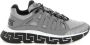 Versace Zilveren Stoffen Sneakers voor Heren Gray Heren - Thumbnail 1