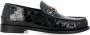 Versace Zwarte Krokodil Loafers Aw24 Black Heren - Thumbnail 1