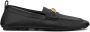 Versace Leren Driver Loafers met Metallic Detail Black Heren - Thumbnail 1