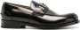 Versace Zwarte Ruthenium Loafer Kalfsleer Black Heren - Thumbnail 1