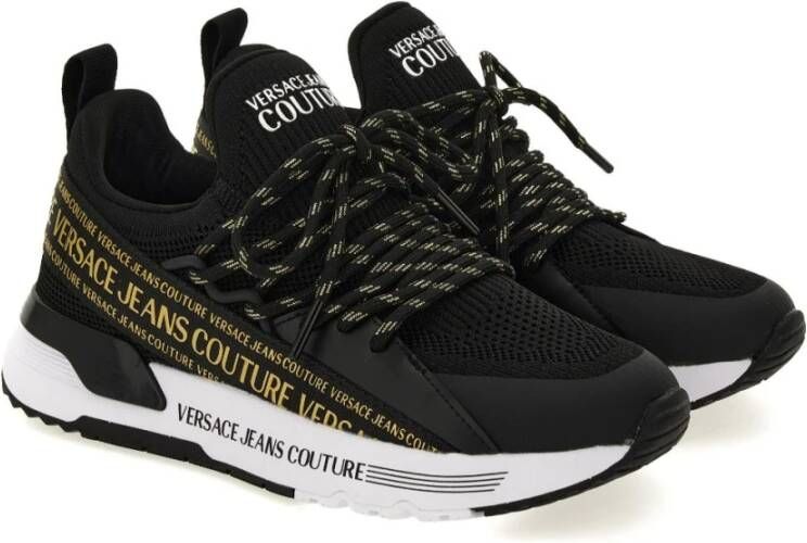 Versace Jeans Couture Dynamic Logo Sneakers Black Dames