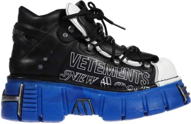 Vetements Platform Sneakers Black Dames