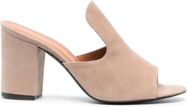 Via Roma 15 Heeled Mules Beige Dames