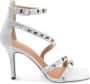 Via Roma 15 Nappa Sandalen met 9cm Hak White Dames - Thumbnail 1