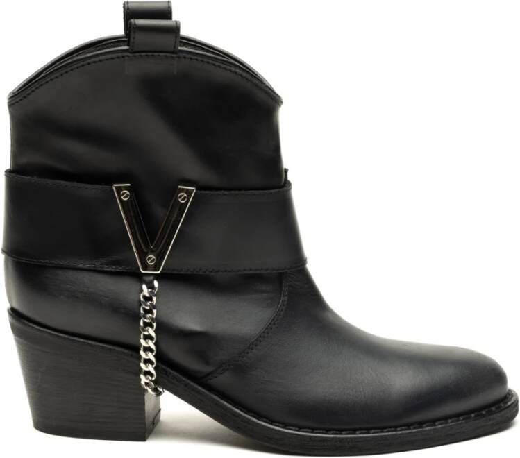 Via Roma 15 Zwarte Laarzen Malibu Stijl Black Dames