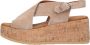 VIA VAI Sissel Raise | suède sleehak sandalen Beige Suede Sandalen met hak Dames - Thumbnail 3