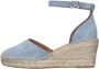 VIA VAI Flora Braid Espadrilles Zomer Schoenen Dames Blauw - Thumbnail 3