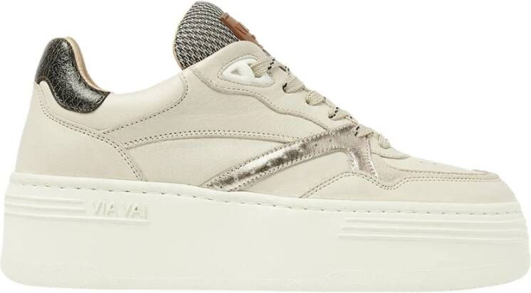 Via Vai Brooklyn Sneakers 62147 Beige Dames