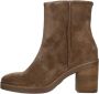 VIA VAI Taara Jade Sierra Farro Bruin Suede Enkellaars met hak Dames - Thumbnail 3