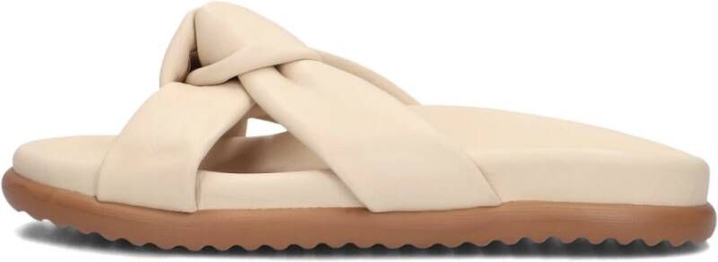 Via Vai Candy Nova Leren Slippers Beige Dames