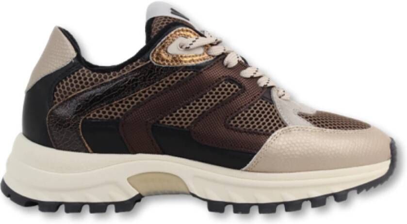 Via Vai Chunky Multicolor Sneakers Brown Dames