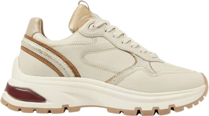 Via Vai Liz Dulce Ecru Sneakers Beige Dames