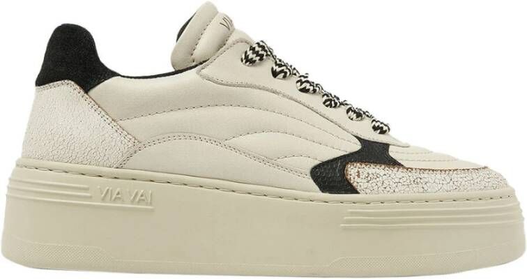 Via Vai Sneakers Isa Josie Stijlvol Model Beige Dames