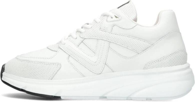 Via Vai Stijlvolle lage sneakers in zandkleur White Dames