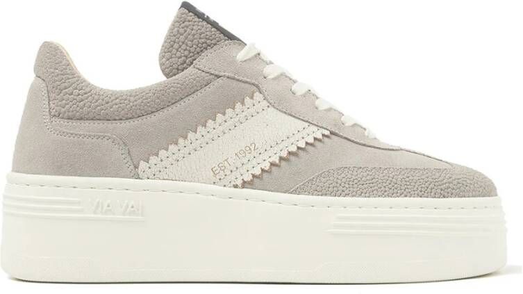 Via Vai Stijlvolle Sneakers door Isa Romi Gray Dames