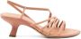 Vic Matié Asymmetrische Zachte Roze Leren Sandalen Pink Dames - Thumbnail 1