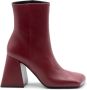 Vic Matié Donkerrode Minimalistische Bootie Ming Red Dames - Thumbnail 1