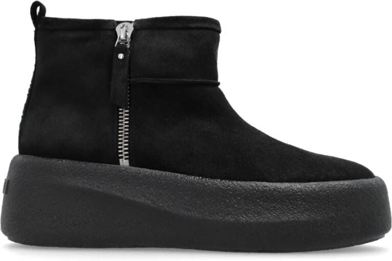 Vic Matié Geïsoleerde platform booties 'Sensory' Black Dames