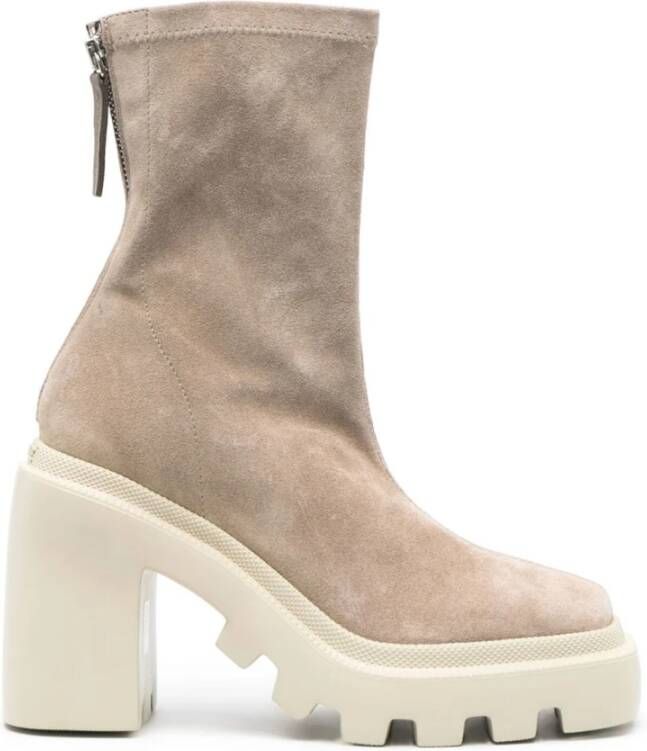 Vic Matié Heeled Boots Beige Dames