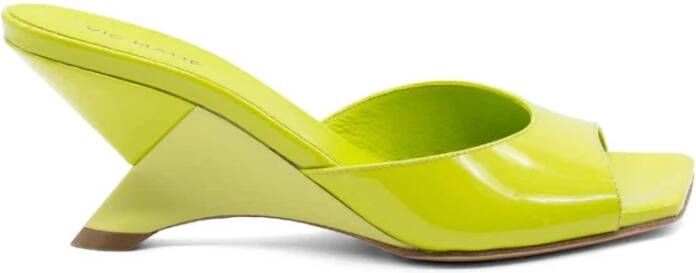 Vic Matié Heeled Mules Green Dames