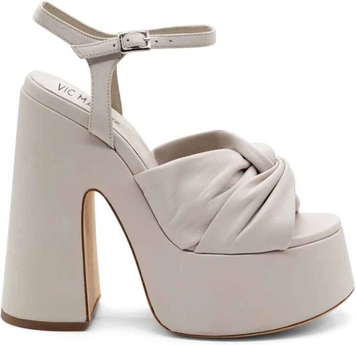 Vic Matié High Heel Sandals Beige Dames