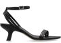 Vic Matié Zwarte leren Cross-Slipper sandalen Black Dames - Thumbnail 1