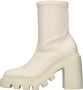 Vic Matié Ivoor Eco-leer Gear Hiel Bootie Beige Dames - Thumbnail 1