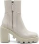 Vic Matié Osso Heel Tronchetto Gear Laars Beige Dames - Thumbnail 1