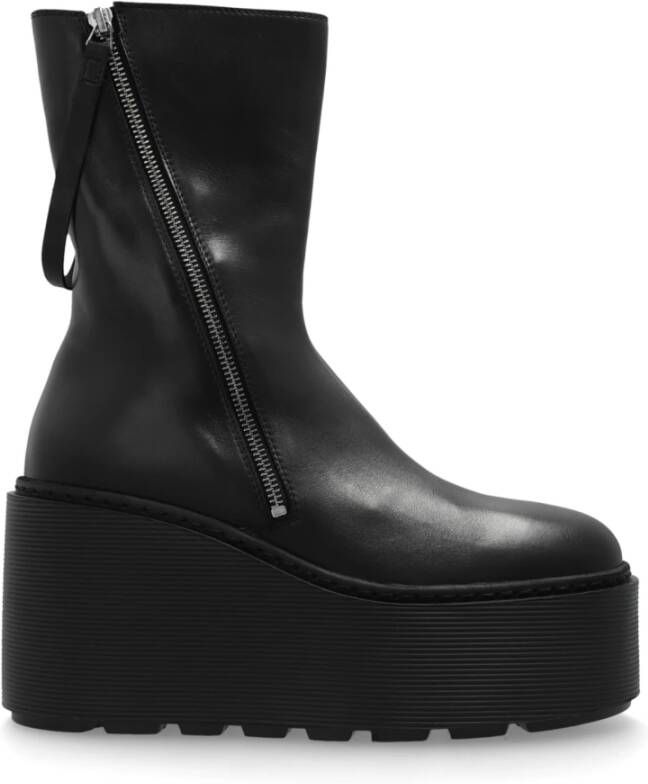 Vic Matié Platform enkellaarzen Black Dames