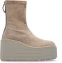 Vic Matié Gestreepte Sandaalboot in Stretchleer Beige Dames - Thumbnail 1