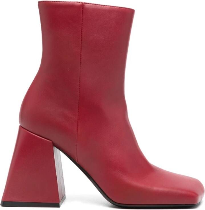 Vic Matié Donkerrode Minimalistische Bootie Ming Red Dames