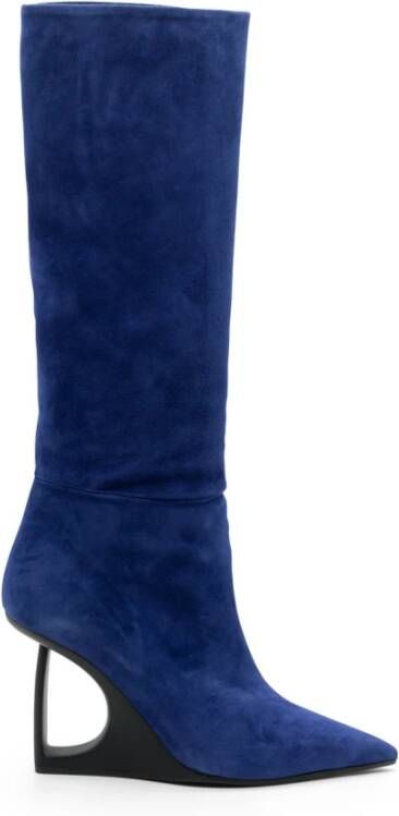 Vic Matié Slangenlaars "D" in saffier Blue Dames